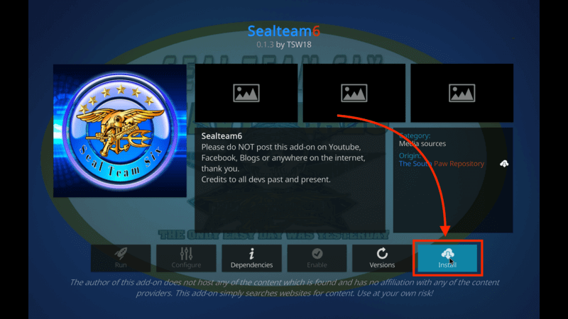 Top Addons SealTeam6 Kodi